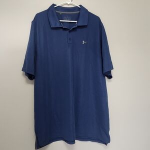 Men’s Under Armour Loose Polo Navy Blue Size XXL